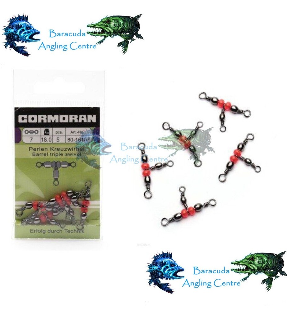 Cormoran Barrel Triple Swivel 5pcs
