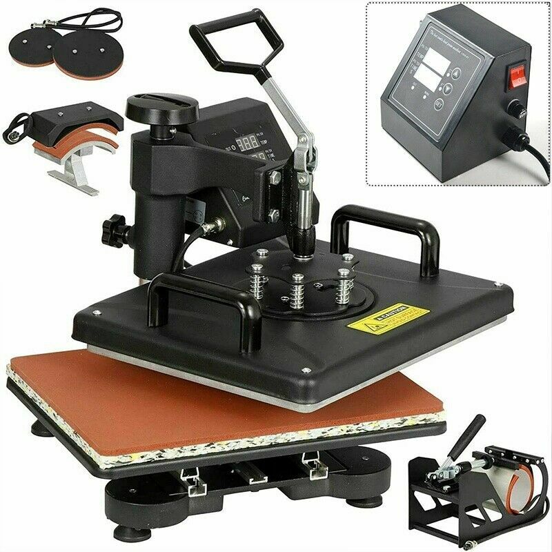 Heat Press Machine Digital Control Box-Temperature Time For TShirt Mug Plate Cap