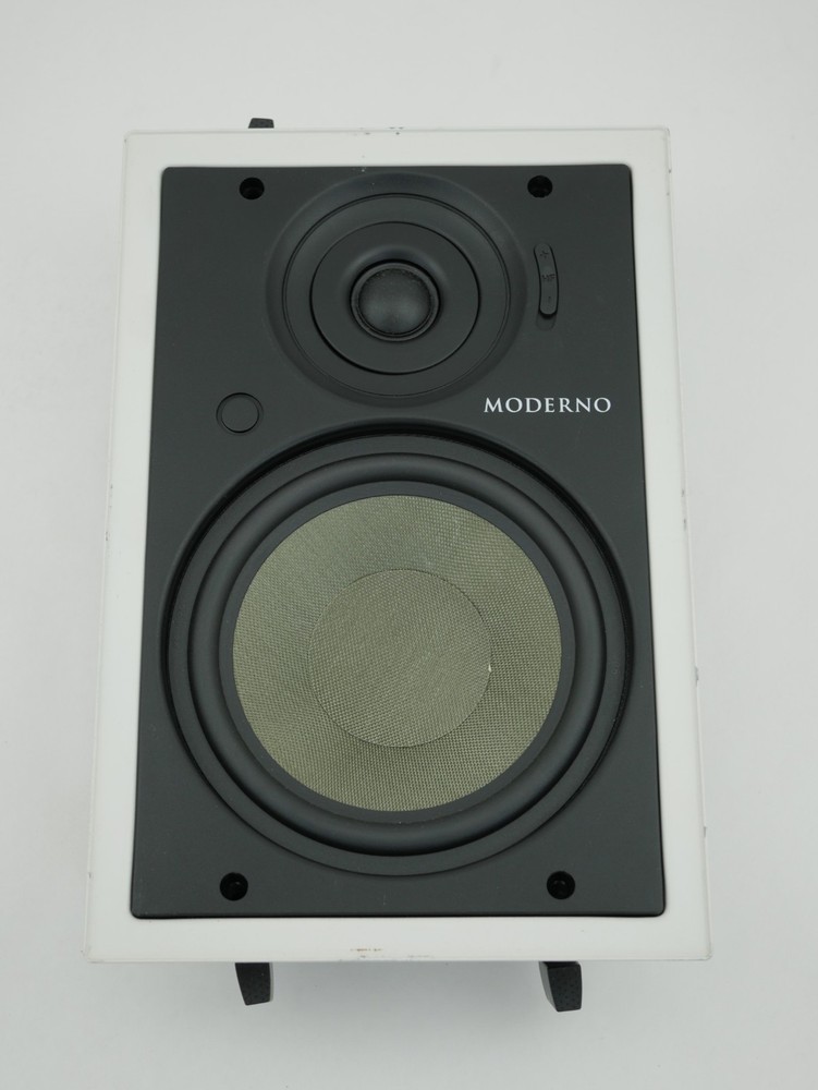 Moderno IN-Wall/Ceiling Speaker 6.5" Rectangular White Single Stereo M6