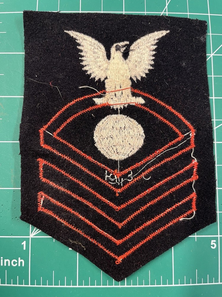 WWII Navy Electricians Mate 1943 Dated Rate Patch