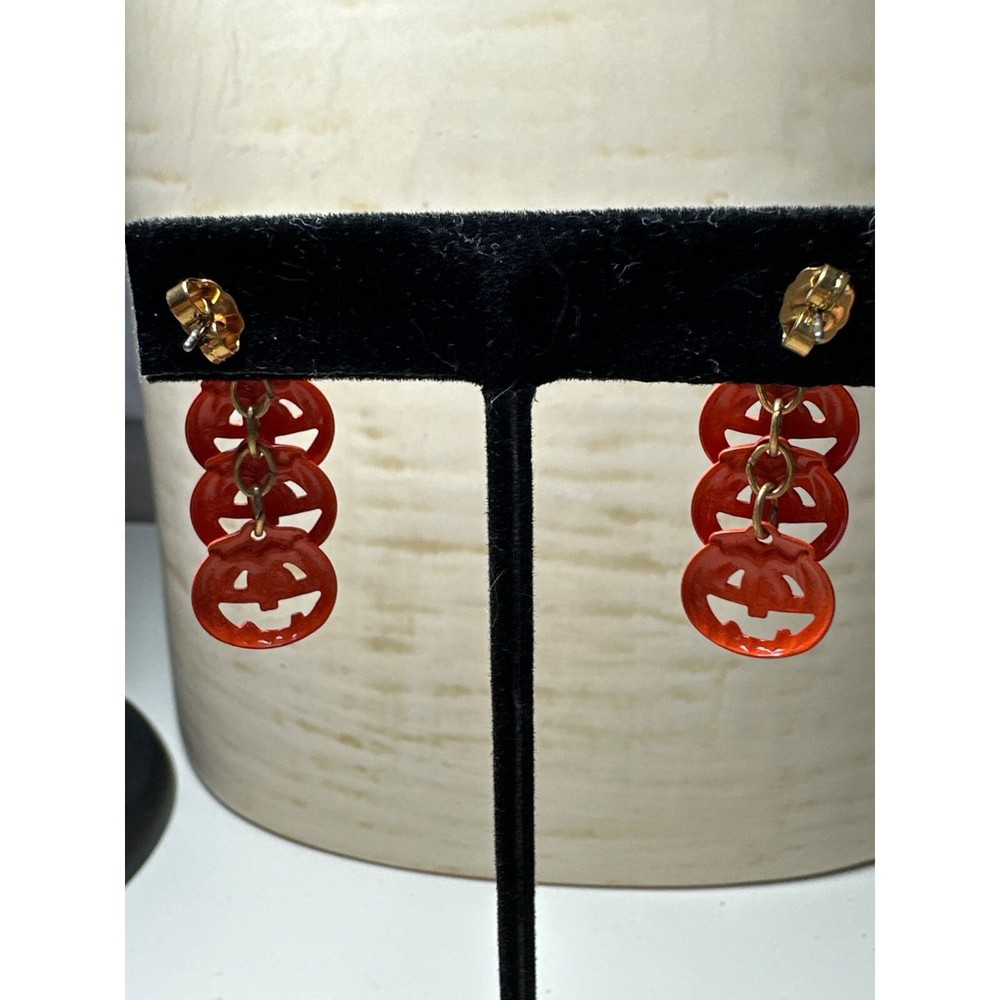 Vintage Avon jack-o’-lantern earrings