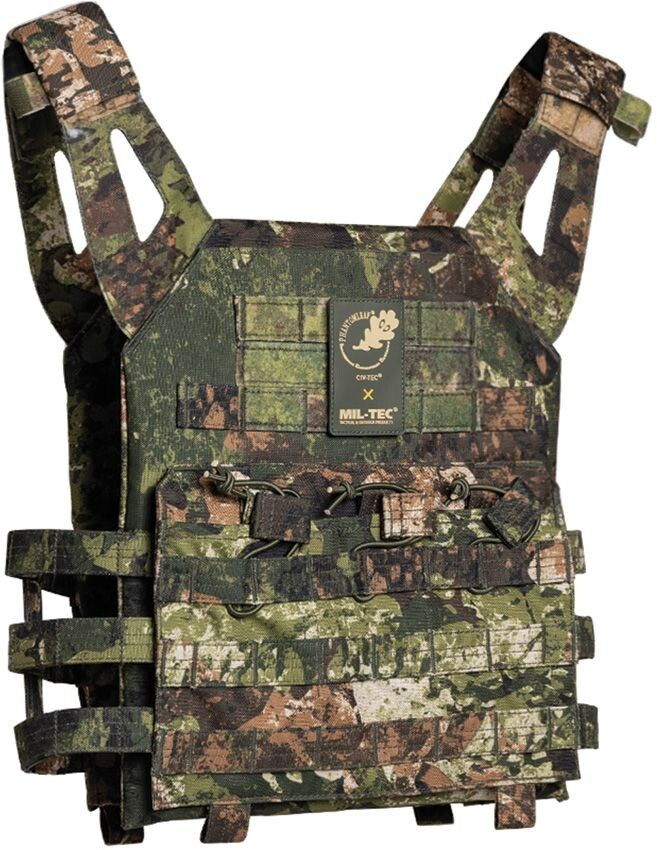Mil-Tec Gen II Plate Carrier Vest MOLLE System Hook-And-Loop Closures Polyester