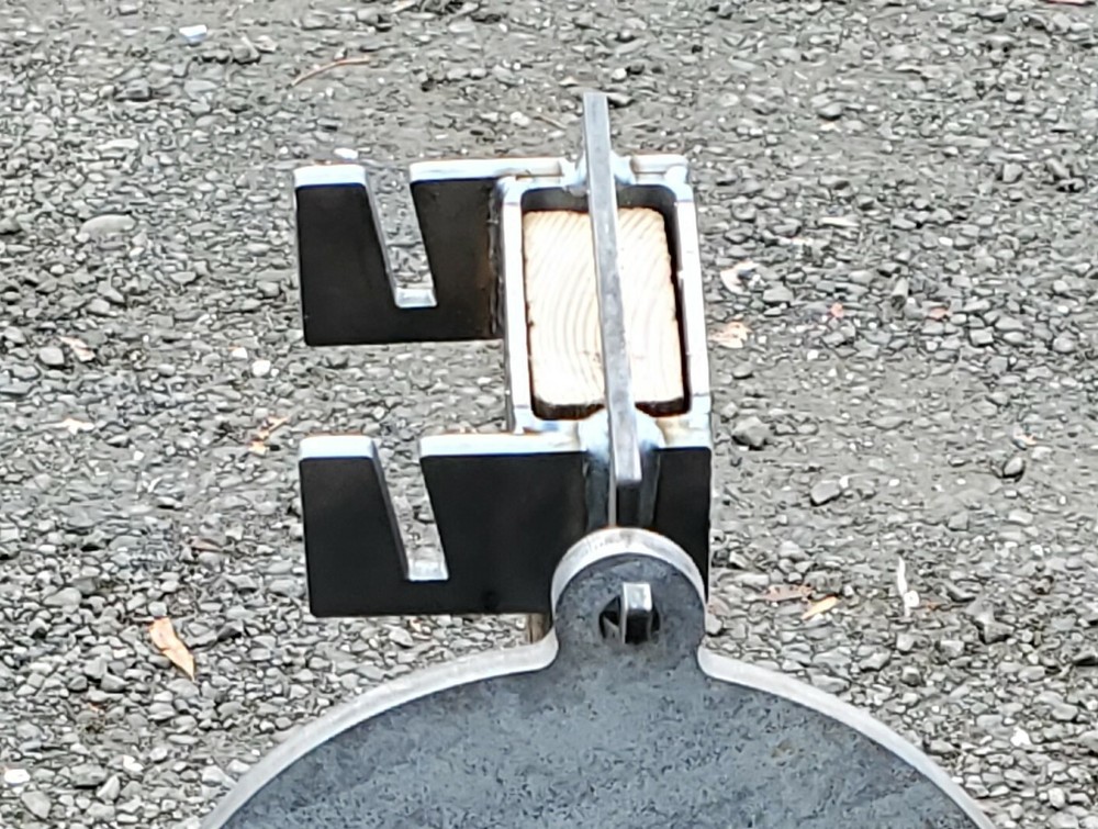 AR500 Angled Target Hanger hook for 2x4 Topper