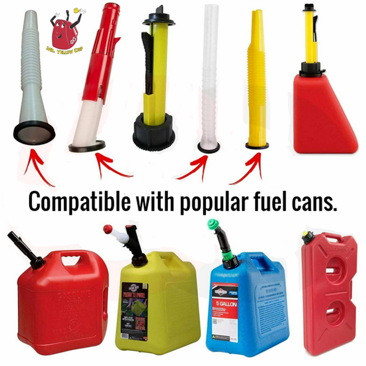 6 New Rubber Gaskets Gas Can Spout Gott Rubbermaid Blitz Wedco Scepter Eagle