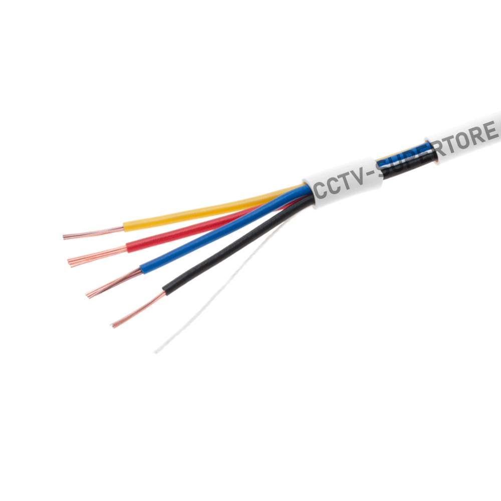 500FT 18/4 AWG Stranded Alarm Wire Cable CCA Unshielded White Security System