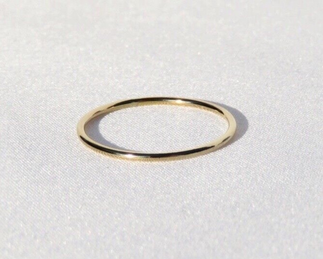 Thin Gold Ring, Gold Filled Ring, Gold Ring, Gold Stack Ring, Thumb Ring, Midi