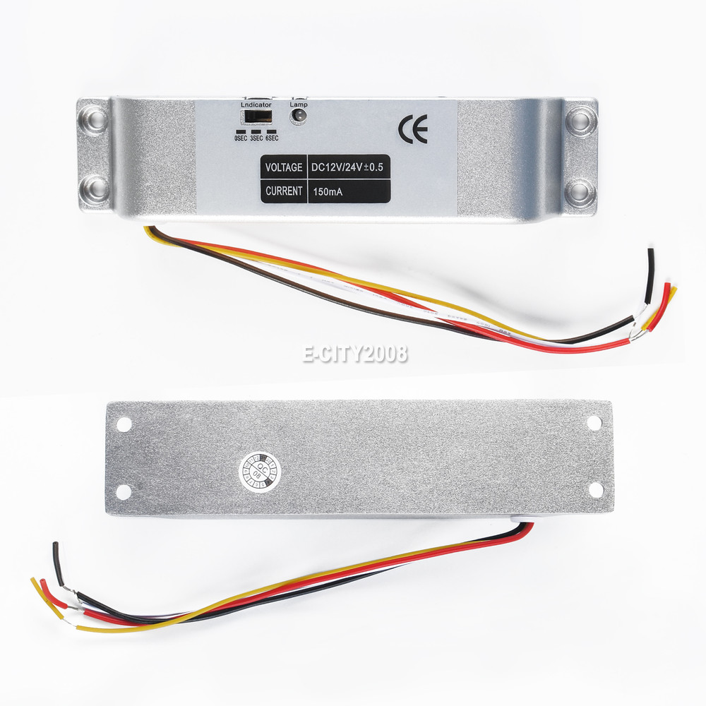 12V Aluminum Electric Drop Bolt Door Lock Fail Safe for Access Control System