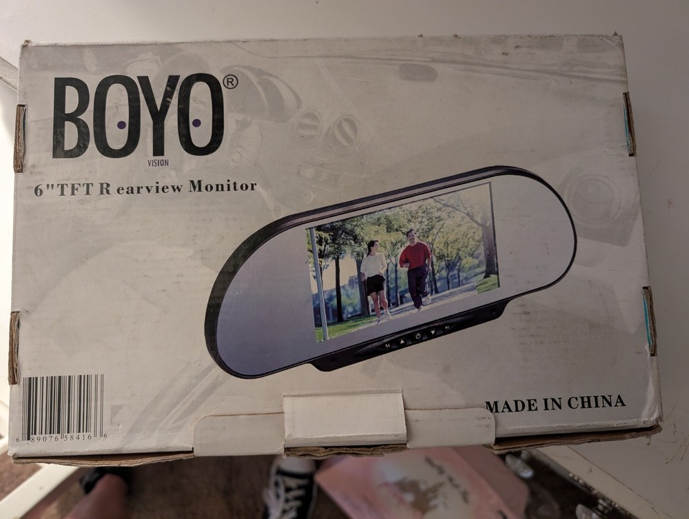 BOYO 6" TFT Rearview Mirror
