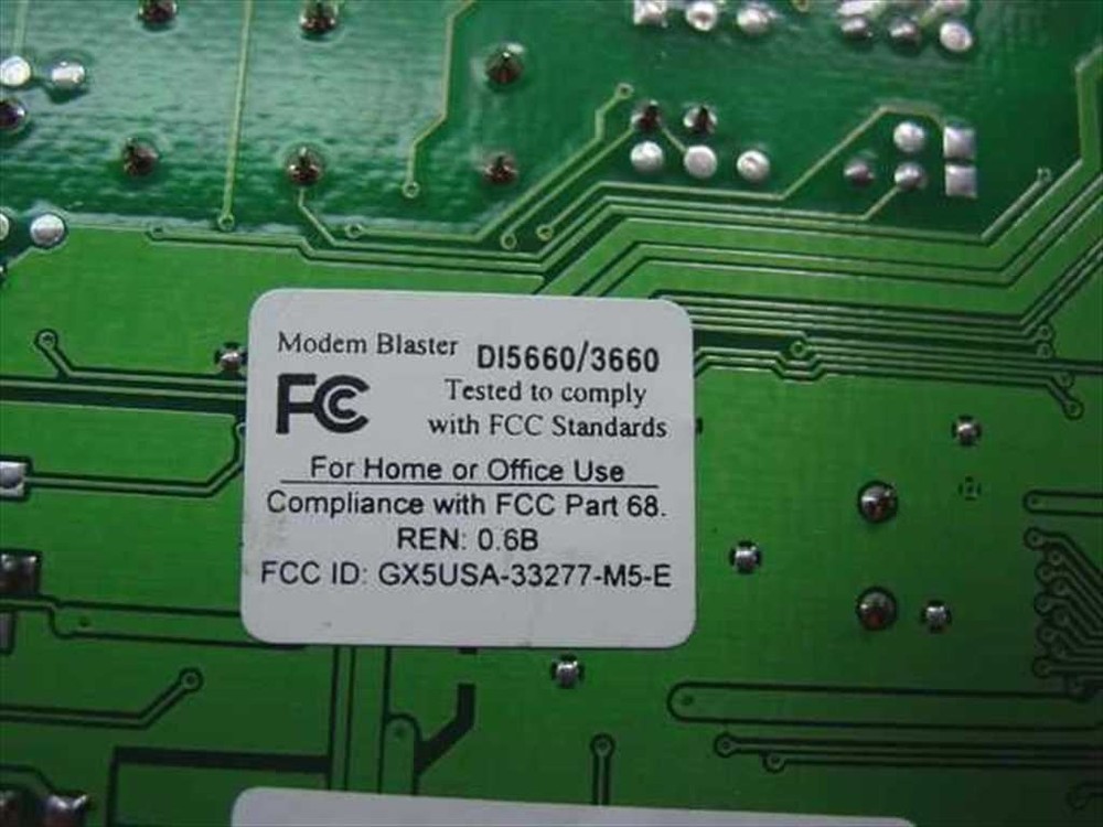 Creative Labs Modem Blaster Fax Modem Card DI5660/3660