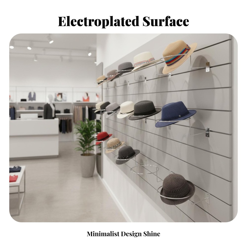 Wall-Mounted Hat Rack Easy to Install Wall Mounted Hat Rack Rust-Proof