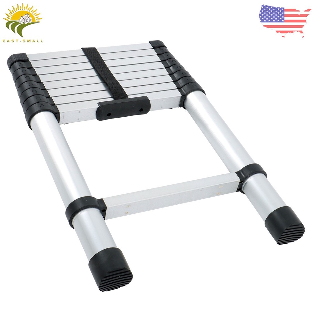 8.5 FT Multi Purpose Telescopic Ladder Folding Extension Step Ladders 330lbs