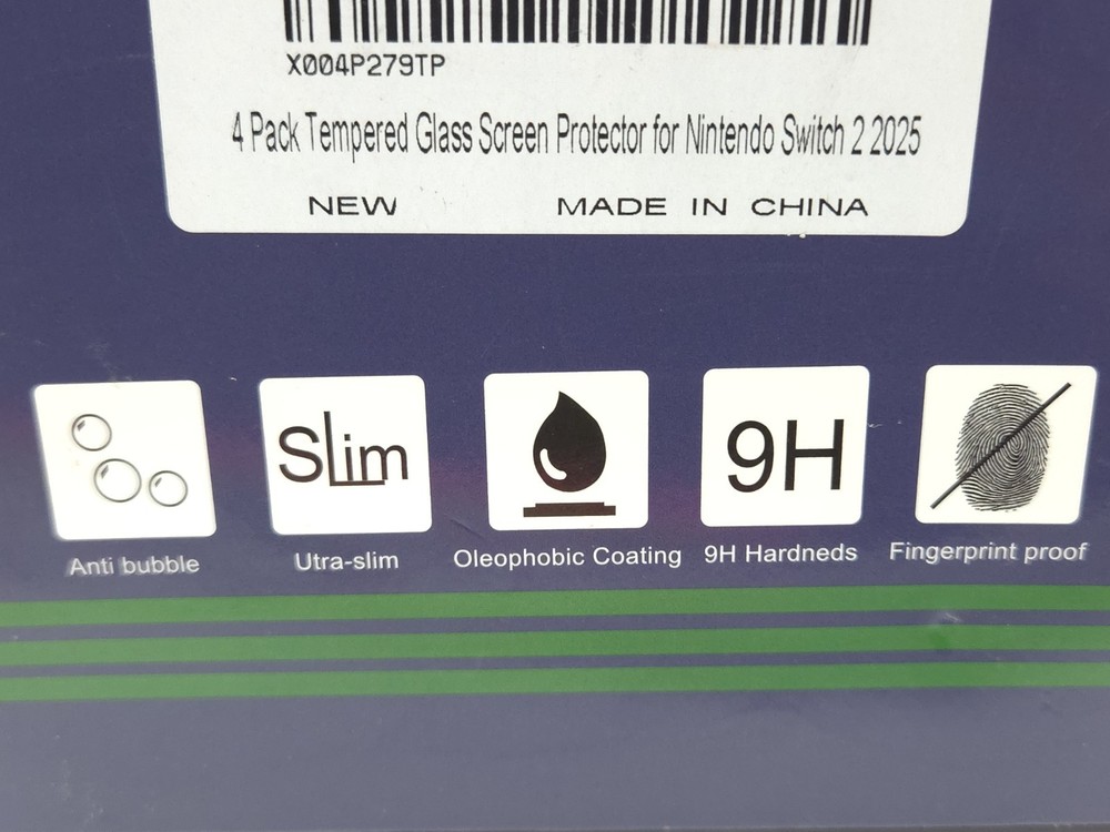 4 Pack Tempered Glass Screen Protector for Nintendo Switch 2 2025