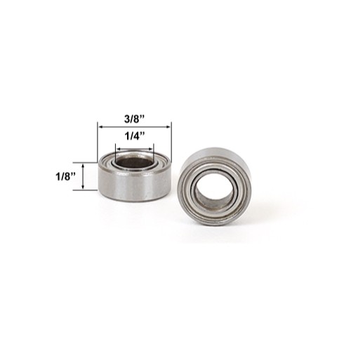 3/8" OD X 1/4" ID X 1/8" Height 1/4" Inner Diameter Shank Bearing - Yonico 10102