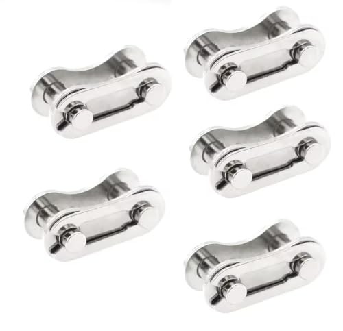 Bicycle MasterLink Reusable Connecting Link Single Speed BMX Fixie 5 Pack Silver