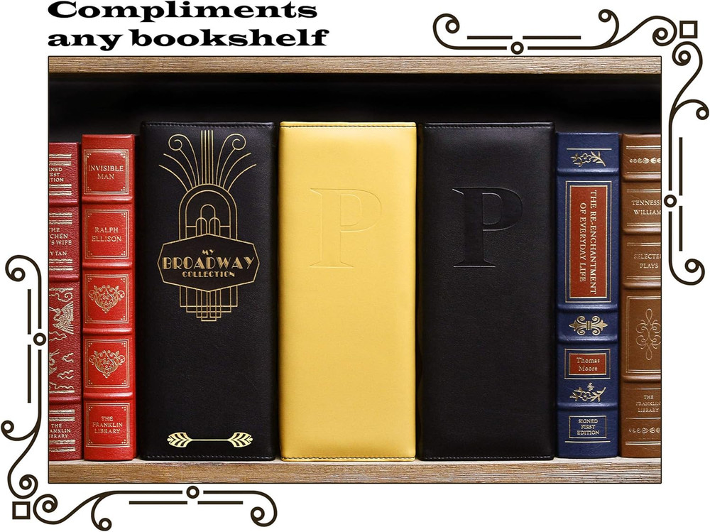 2Fold Binder for Holding Broadway Play Program and Theater Programs with 30 Cust