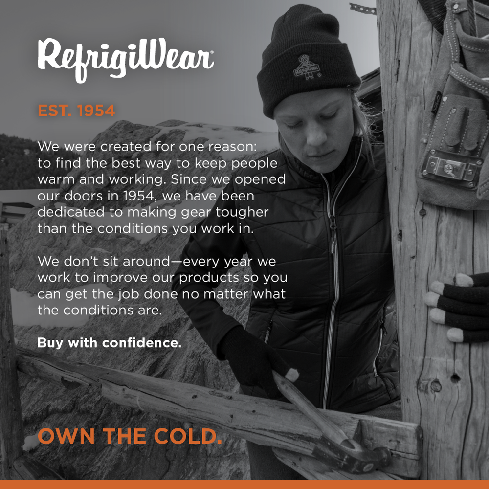 RefrigiWear Touch Screen PVC Dot Grip Knit Gloves, Black