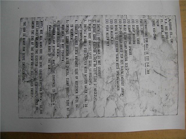 B-Square Scope Mount SMLE MK 3 2A (308 Cal)