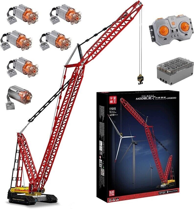 Mould King 17015 Crawler Crane Building Block Remote Control Construction Set