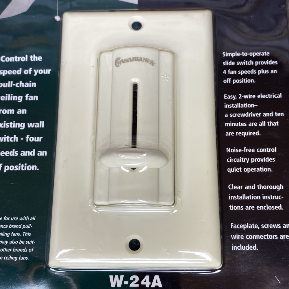 Casablanca W-24A 4-Speed Ceiling Fan Control Slide Switch