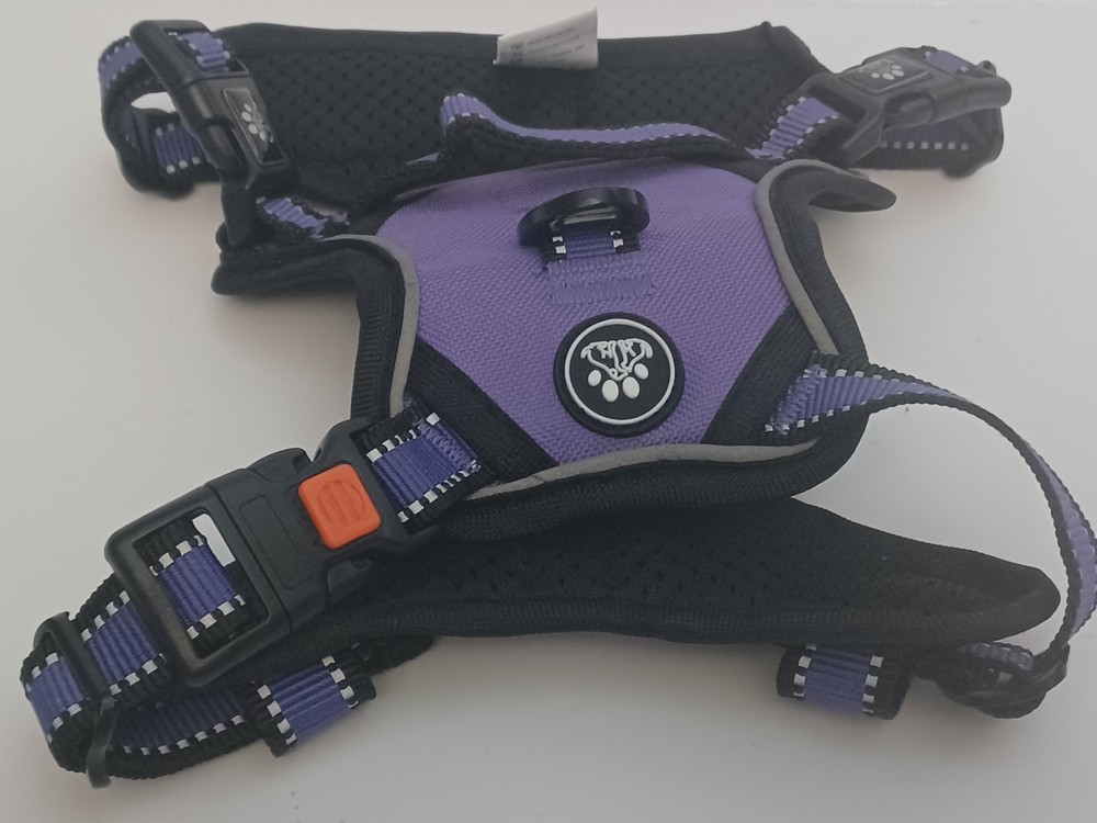 Dog Harness No-Pull, Control Handle, Padded Size Small Purple