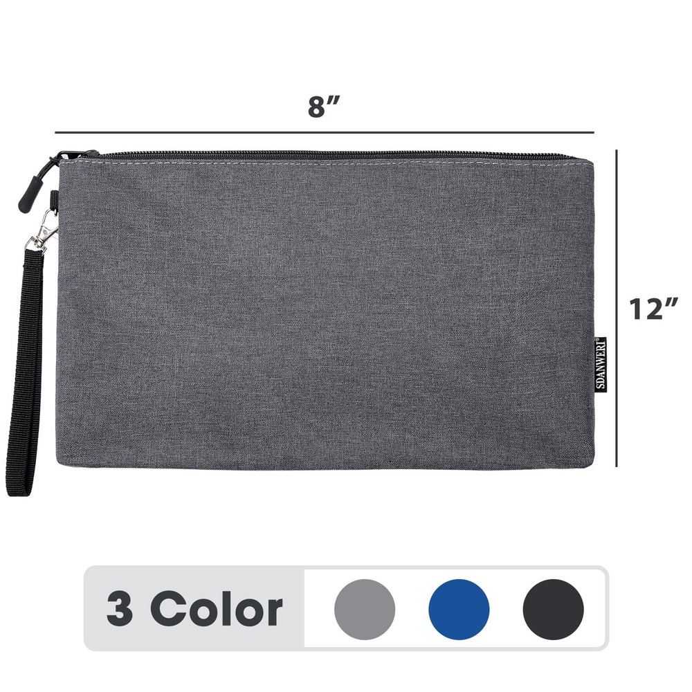 1Pack 12 Inch Tool Bag Zipper Pouch, Small Tool Pouch, Utility Multipurpose S...