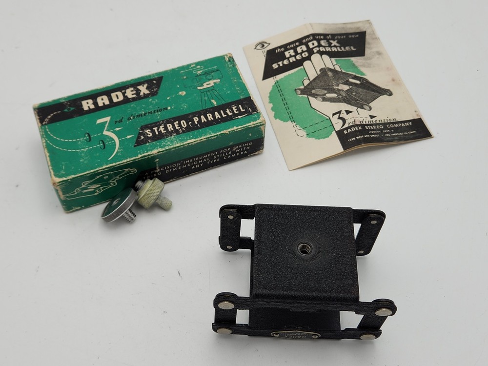 Radex 3rd Dimension Stereo Parallel Tripod Attachment Bracket 3D Photography