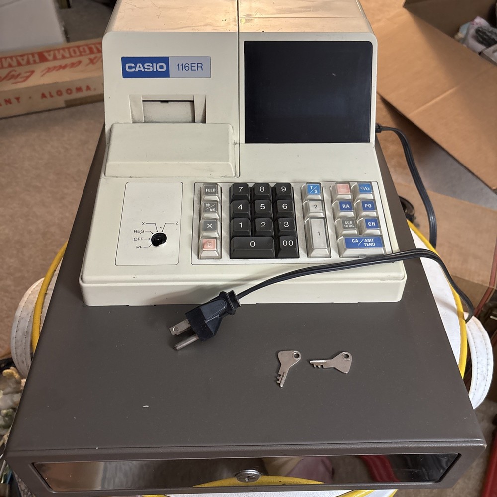 Casio 116ER Cash Register From 1990