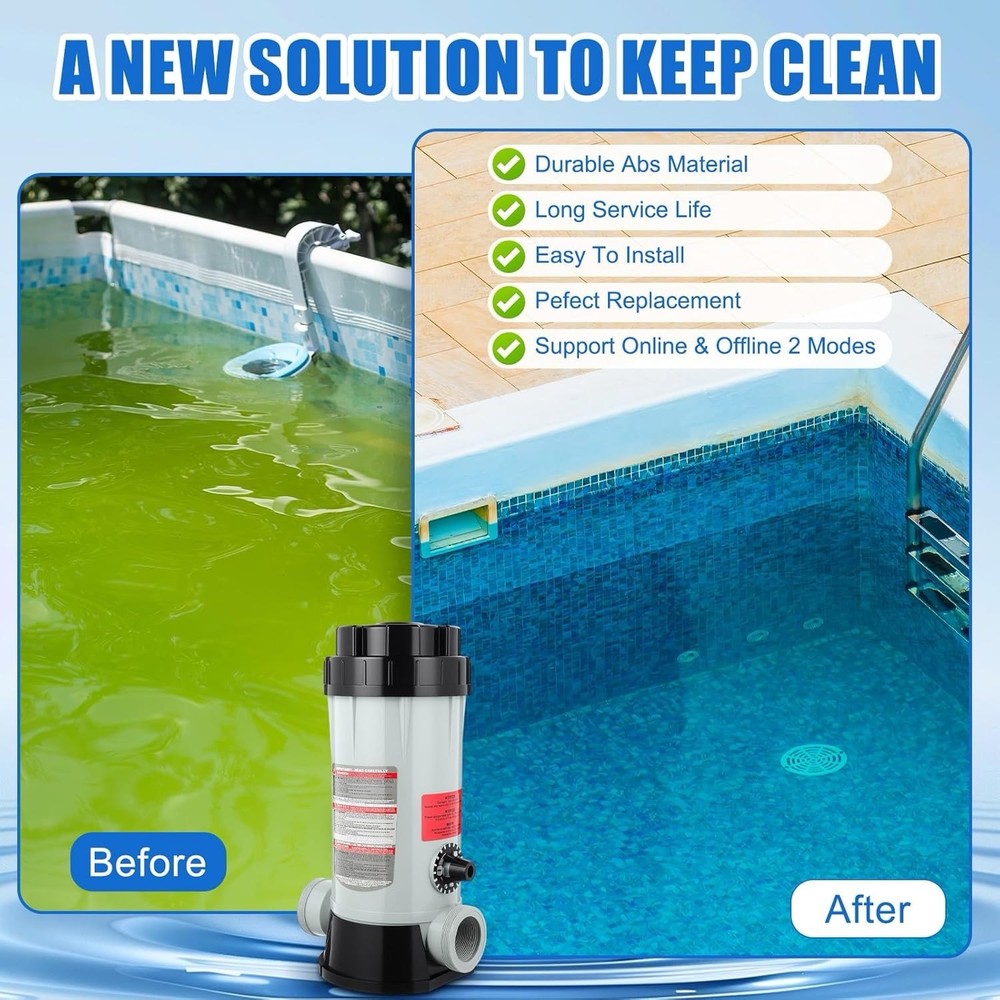 Off-Line Chlorinator Replacement for Hayward CL220 Pool Feeder w/ O-Ring