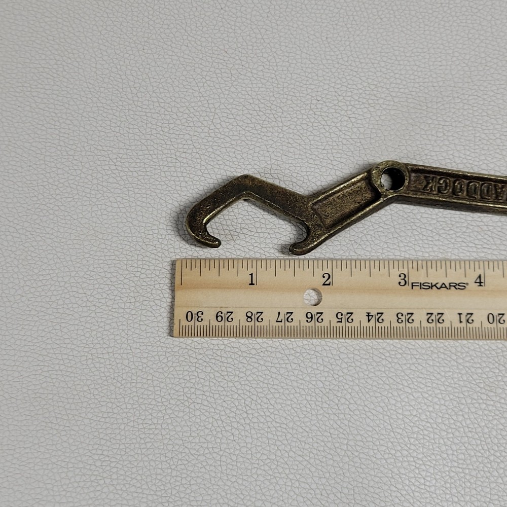 Maddock Brass Spanner Bung Hose Wrench 8.75" Vintage Tool