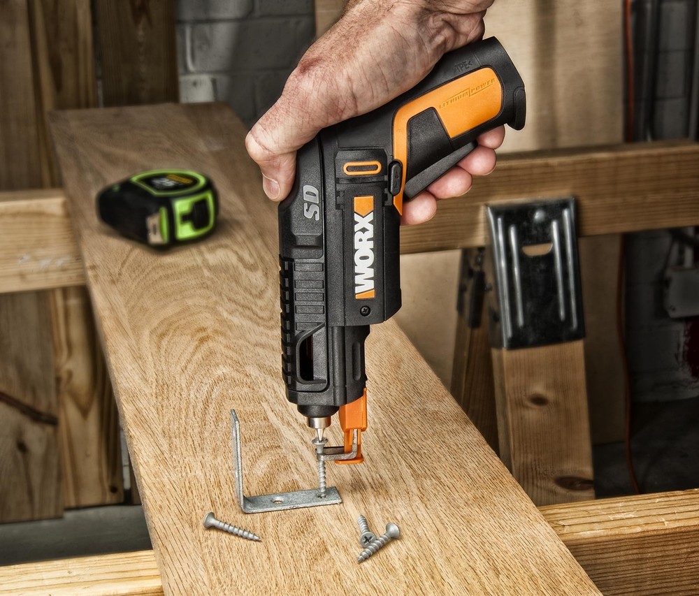 WORX Semi Automatic Screwdriver with Quick Draw Bit Change and Screw Holder