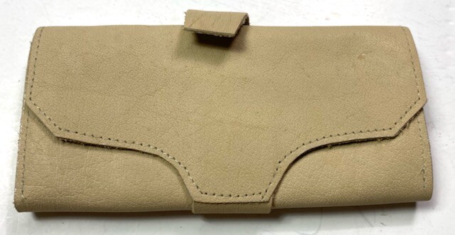 CIVIL WAR US CSA CONFEDERATE UNION WALLET- NATURAL LEATHER
