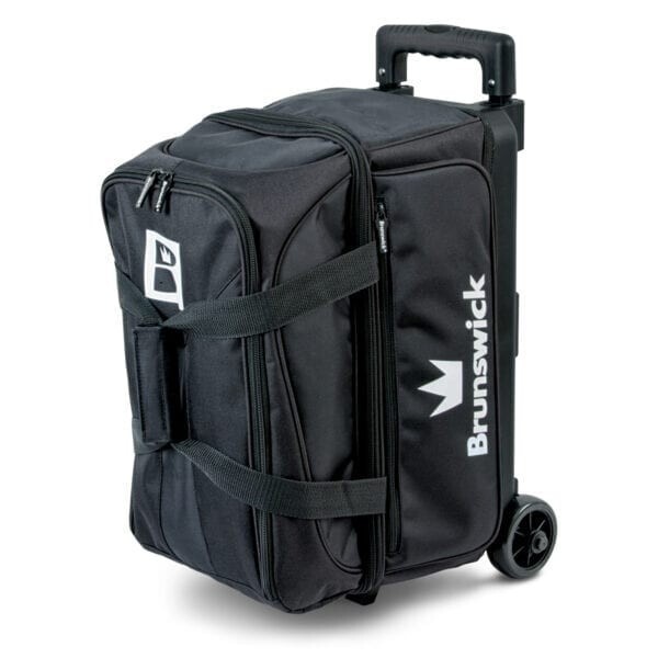 Brunswick Blitz Double 2 Ball Roller Black Bowling Bag