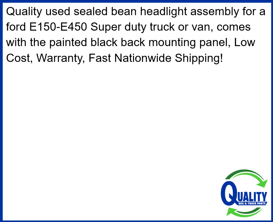 F3UZ-13007-A Headlamp Assembly Ford E-450 Super D