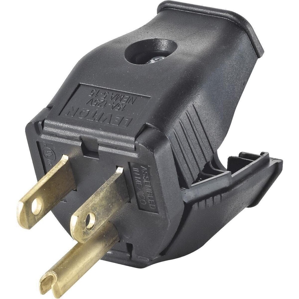 Leviton 15A Blk Grd Cord Plug