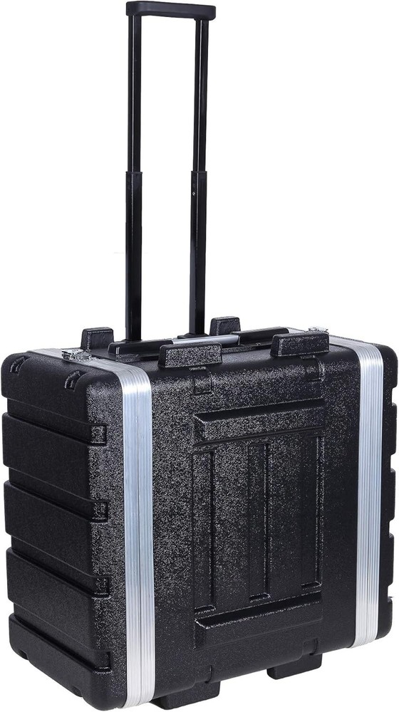 Crossrock Stackable 5U Rack Case, Standard 19.25” Depth, Polyethylene Hard-Black