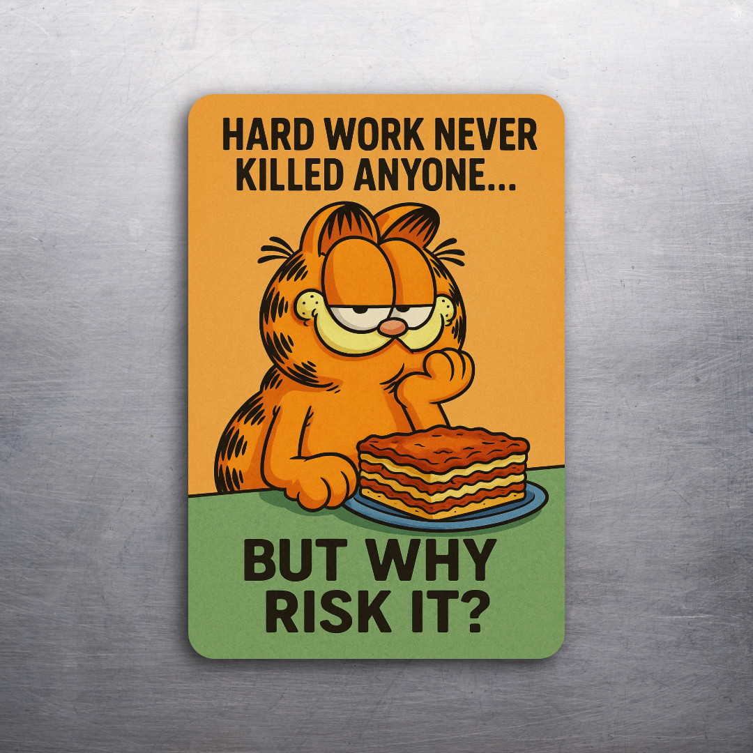 3x 2 Vintage 80's Garfield the Cat Comic Cartoon Fridge Refrigerator Magnet