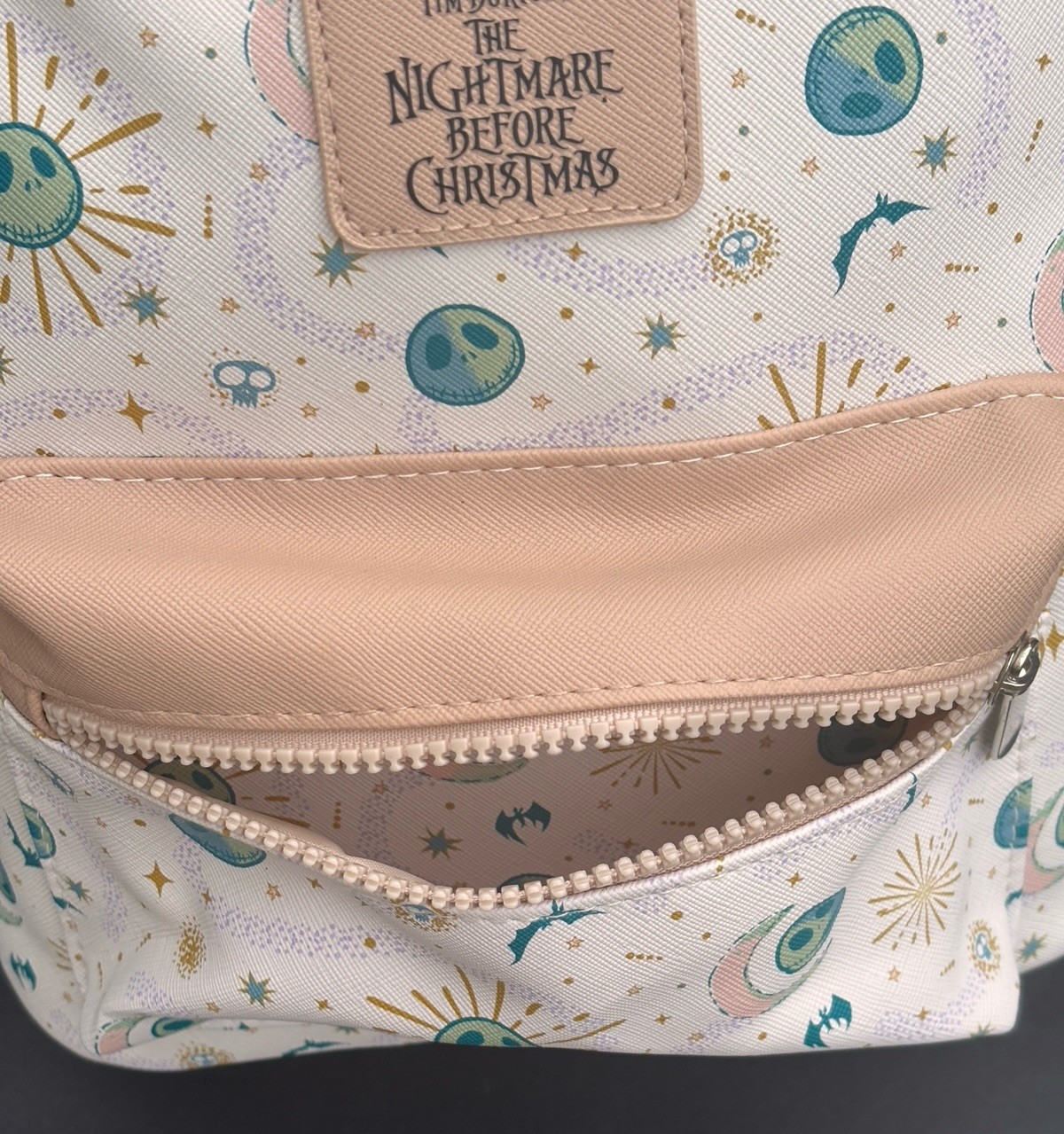 Bioworld Disney Nightmare Before Christmas Mini Backpack Cream