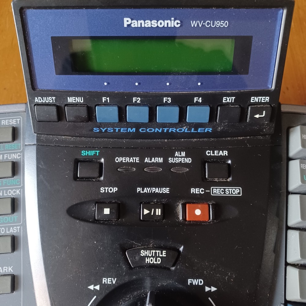 Panasonic WV-CU950 Security System Controller Alarm Screen Camera Functions