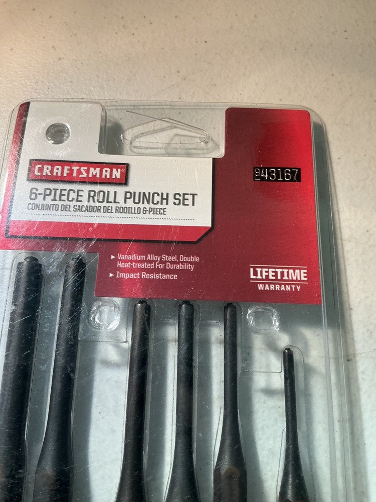 craftsman 6 piece roll punch set