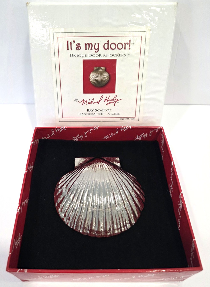 Silver Nickel Door Knocker, Michael Healy, 4 In.