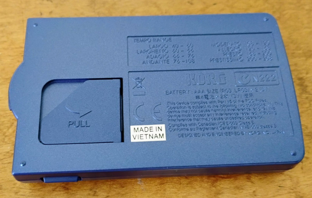 KORG Metronome MA-30 Multi-Function Compact Blue