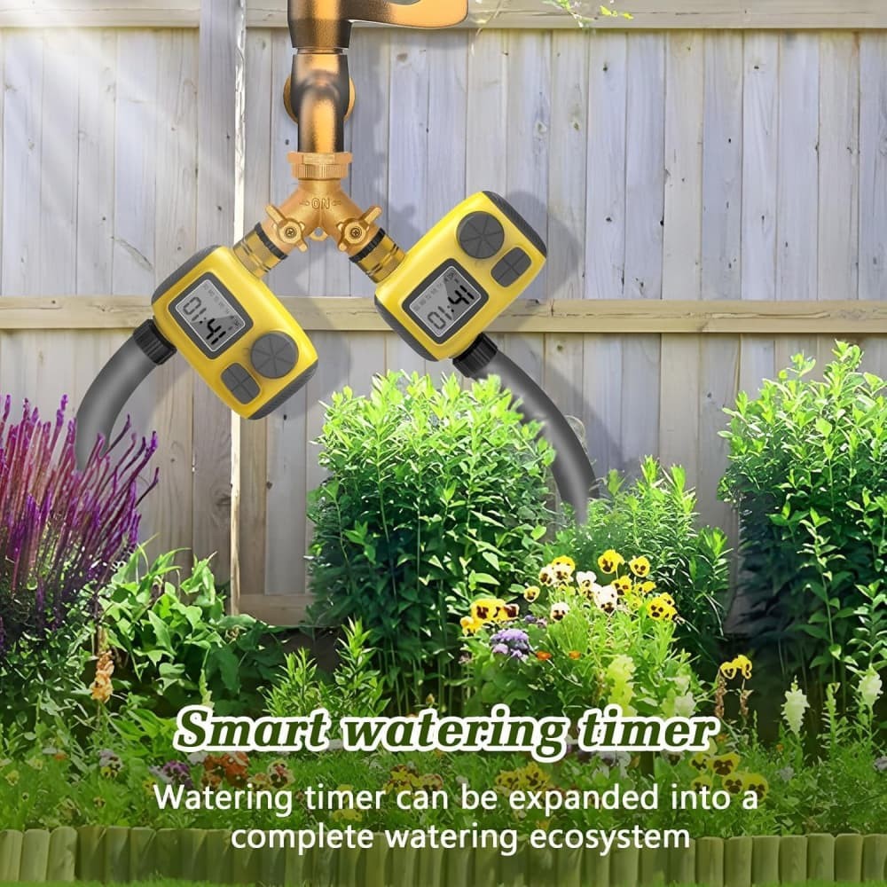 Programmable Water Timer, Sprinkler Timer, Hose Brass Faucet Timer for Garden US