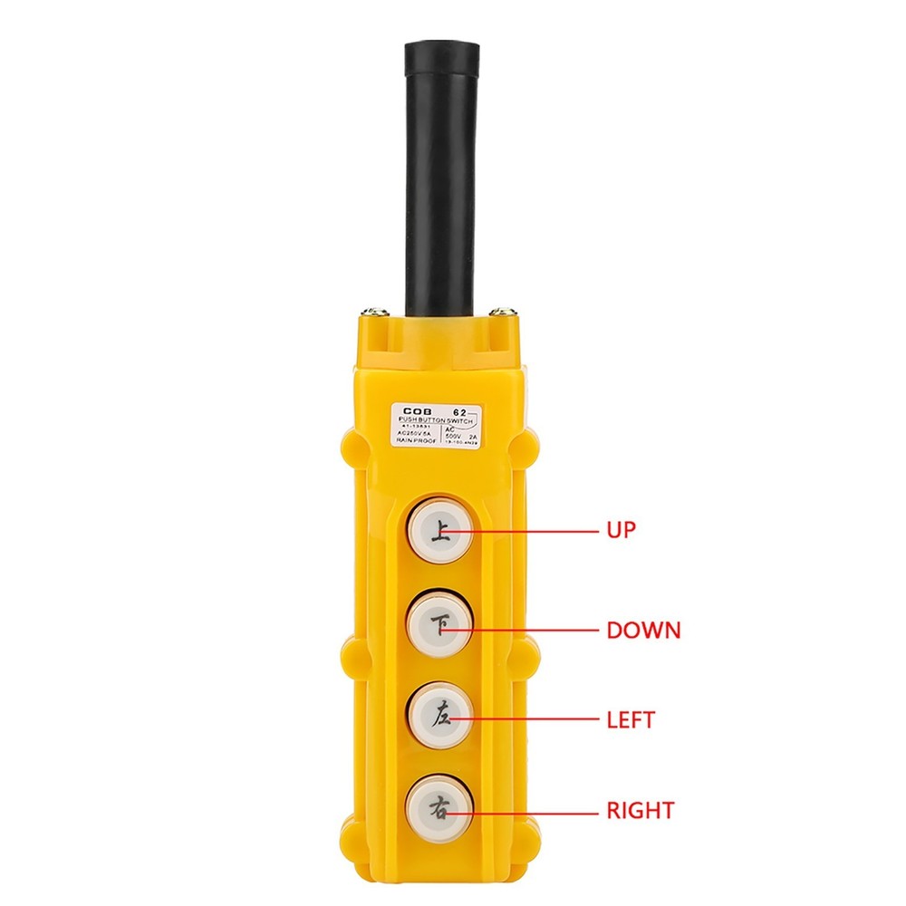 Crane Chain Hoist 4-channel Push Button Pendant Switch Controller New