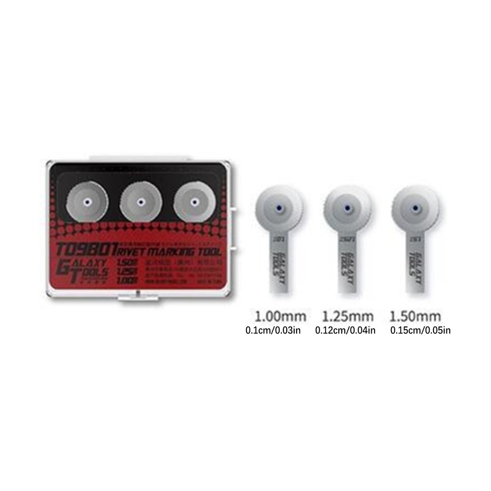 Steel Rivet Marking Roller Model Building Tool & Non-Slip Alloy Handle