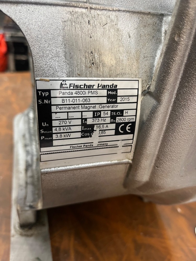 FISCHER PANDA PERMANENT MAGNET GENERATOR HOUSING TYPE PANDA 4800i PMS