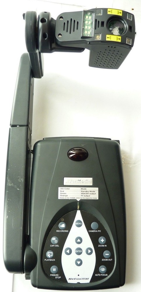 AVERMEDIA AVERVISION 355AF PORTABLE DOCUMENT CAMERA OVERHEAD PROJECTOR AS IS!