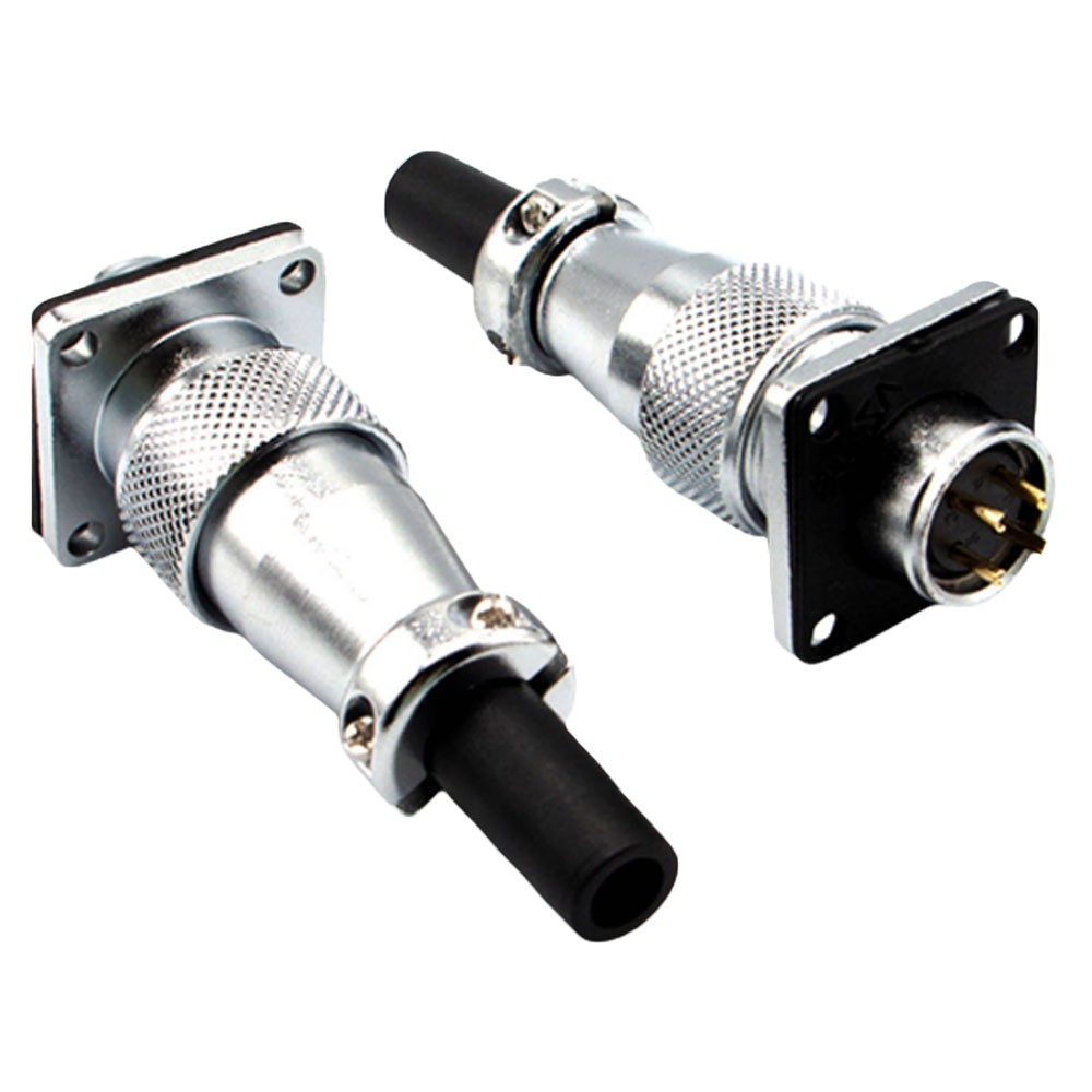 2Pc WS16 4Pin Panel Mount Electrical Wire Connector,Aviation Plug and Socket NEW
