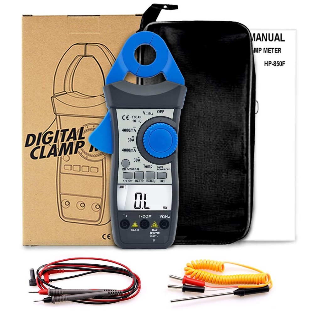 Digital Clamp Meter Multimeter, AIOMEST 1mA Sensitive Digital Low Current Cla...
