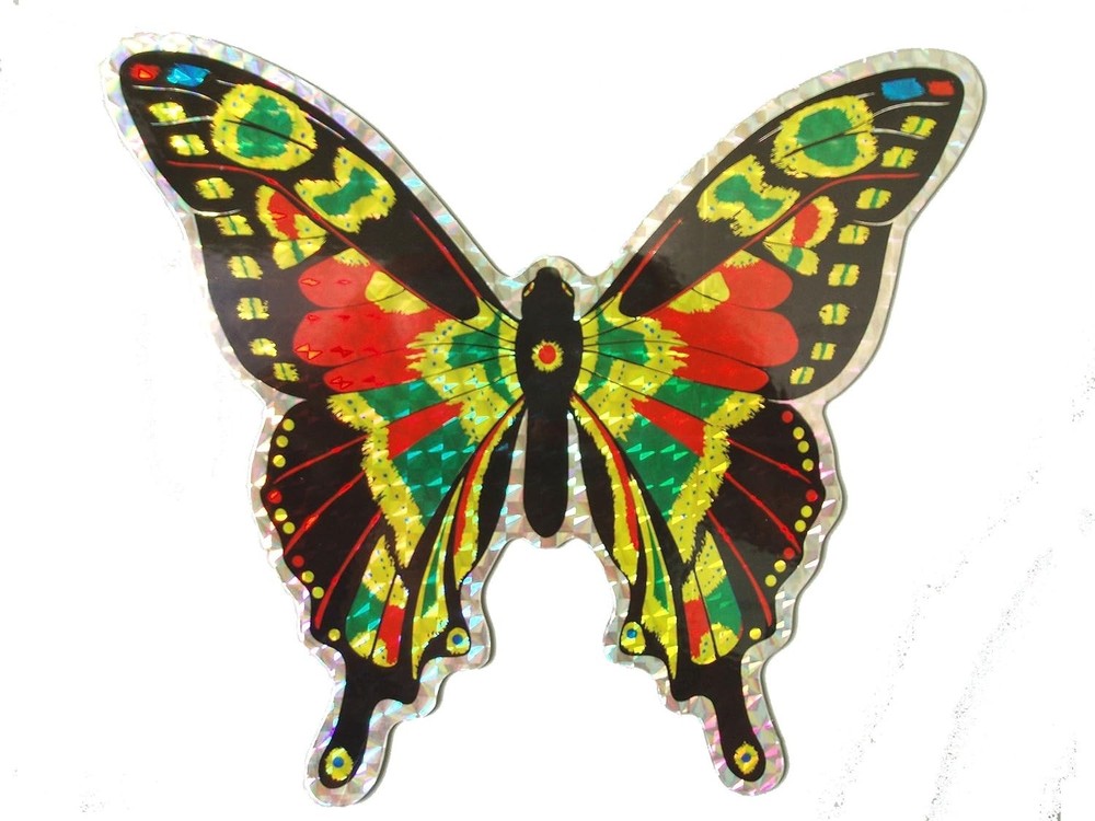 Vibrant Multi-Colored Butterfly Door Screen Saver - Easy Installation & Style