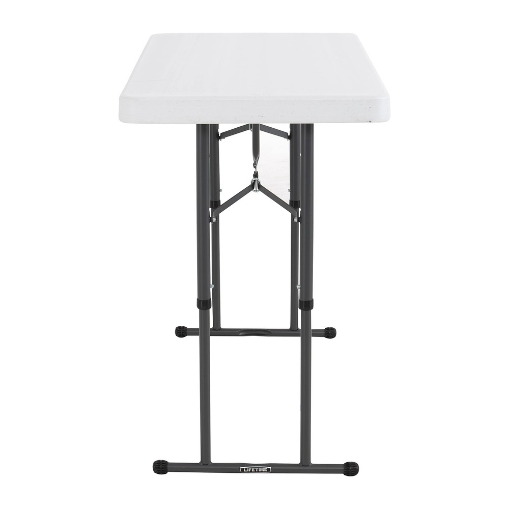 Commercial Height Adjustable Folding Utility Table, 4-Foot